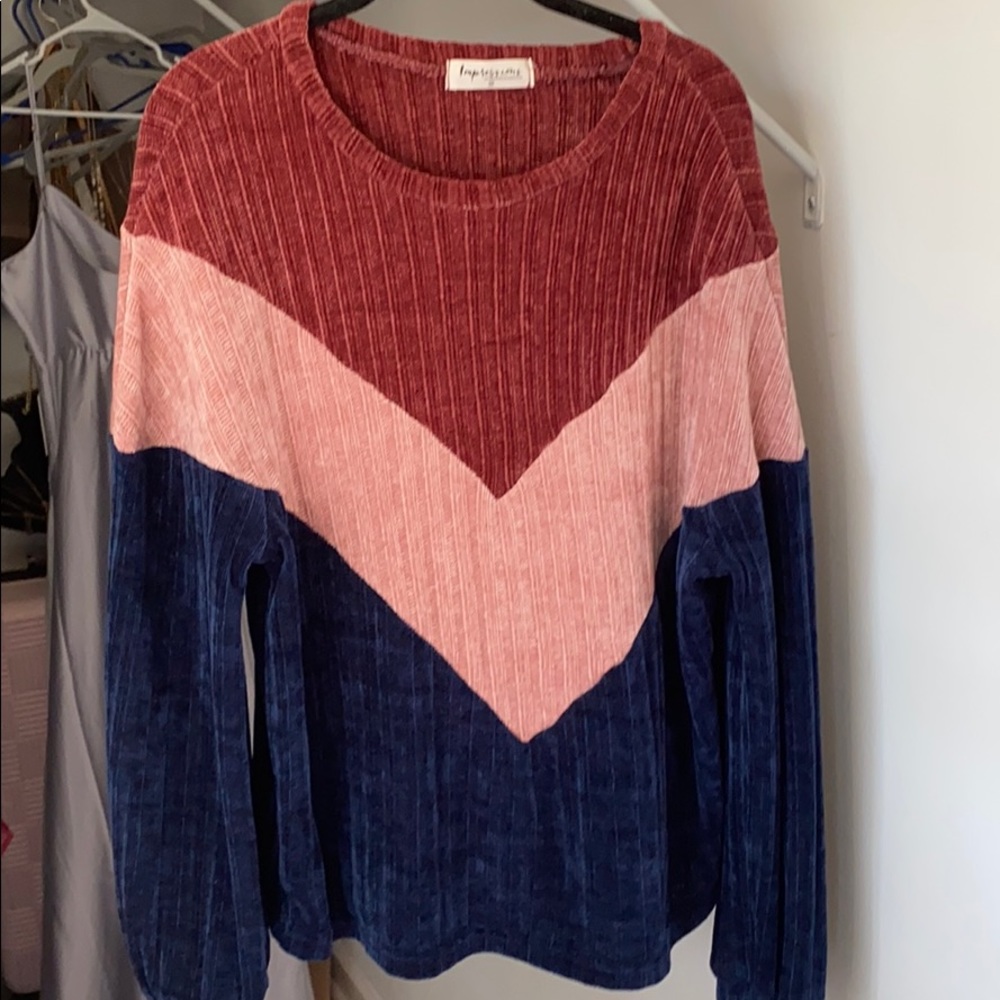 Tricolor sweater
